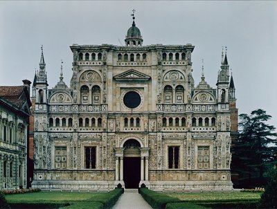 Screen facade of the Carthusian Monastery, begun in 1473 by Italian School