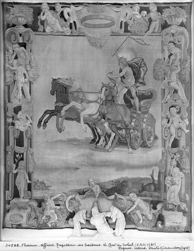 Seasons Tapestry, Apollo driving the Chariot of the Sun by Italian School