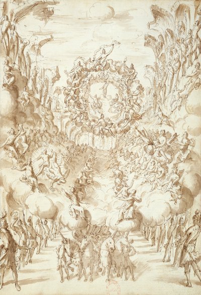 Set design for operas at the San Salvatore theatre in Venice by Italian School