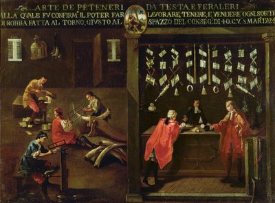 Sign of the Venetian Comb Makers Guild by Italian School