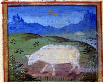 Sign of the Ram. Italian Horoscope, mid-15th century by Italian School