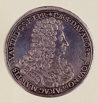 Silver coin (thaler) from Naples: Cesare Michelangelo d