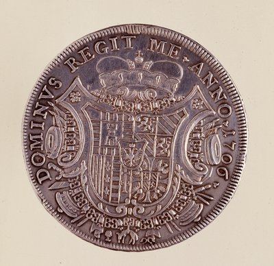 Silver Coin from Naples: Cesare Michelangelo d