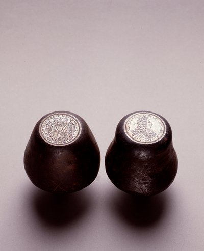 Silver monetary coins from Naples: Cesare Michelangelo d