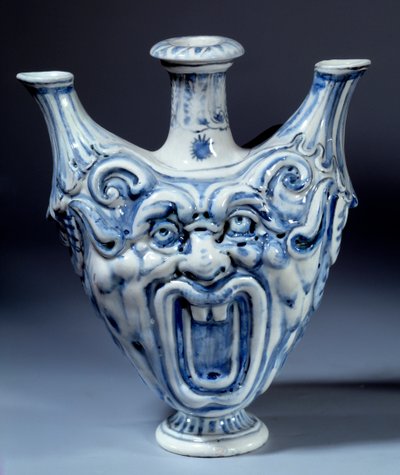 Soft porcelain bottle of the 16th century by Italian School