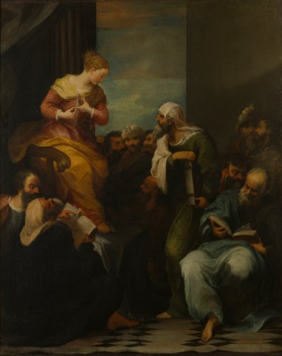 St. Catherine Disputing with the Judges by Italian School