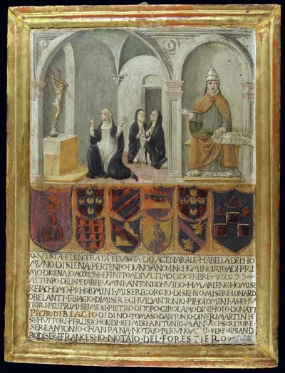 St. Catherine of Siena (1347-80) Receiving the Stigmata by Italian School