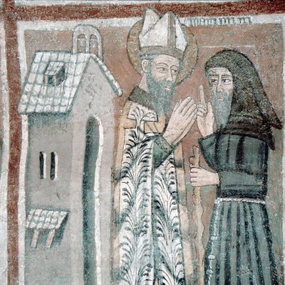 St. Gregory the Great with a Monk by Italian School