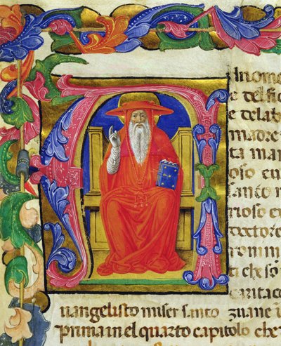 St. Jerome, from a Mariegola of the Lay Guild of St. Jerome by Italian School