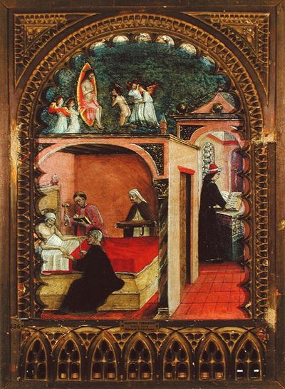 St. Jerome in his Cell and the Dream of St. Jerome, c.1450 by Italian School