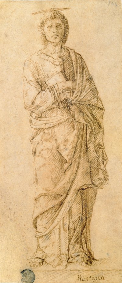 St. John the Evangelist, attributed to either Giovanni Bellini or Andrea Mantegna by Italian School