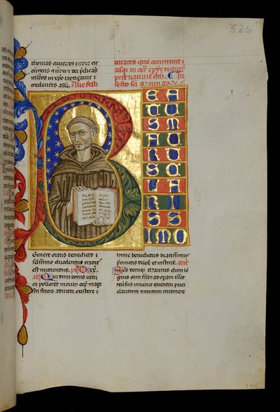 St Maurus with Open Book by Italian School