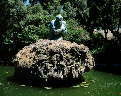 Statue of Apennine, Garden of the Villa di Castello by Italian School