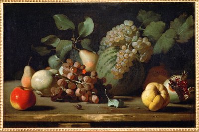 Still-life with Grapes and Pomegranate, Early by Italian School