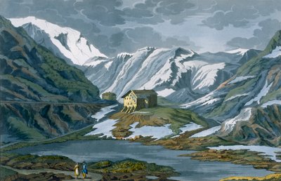 Switzerland: Hospice of St. Bernard in the Alps, from Costume of the Romans, Swiss... by Italian School