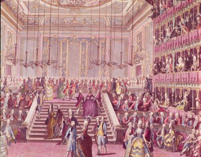 The Ball at the Teatro San Benoit in Venice on the 22nd January 1782 by Italian School