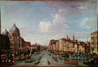The Bucentaurus to San Nicolo in Venice by Italian School