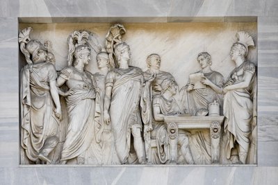 The Congress of Vienna, detail of Arch of Peace, Milan, Italy by Italian School