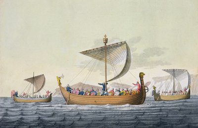The Fleet of William the Conqueror, plate 8 from The History of the Nations by Italian School