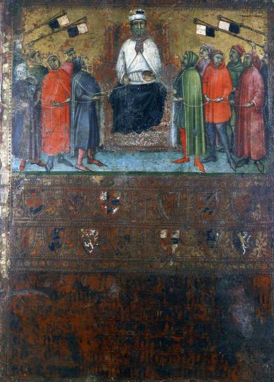 The Government Restoring the Checks on the Towns, 1385 by Italian School