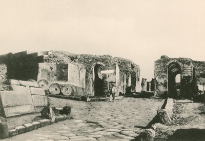 The Herculaneum Gate as it is by Italian School