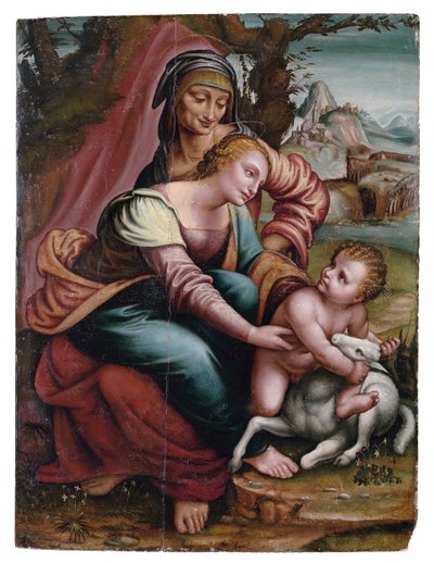 The Madonna and Child with St. Anne, North Italian by Italian School