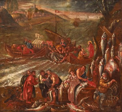 The Miracle of Galilee, the Great Catch of Fish by Italian School