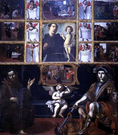 The Miracles of St. Anthony, with St. Francis and St. Michael by Italian School