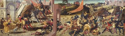 The Morelli Cassone depicting the Gauls defeated by Marcus Furius Camillus by Italian School