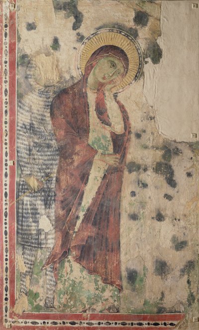 The Mourning Virgin Possibly with Longinus by Italian School
