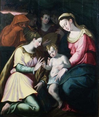 The Mystic Marriage of St. Catherine, c.1600 by Italian School