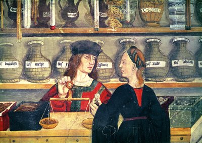 The Pharmacy (detail) by Italian School