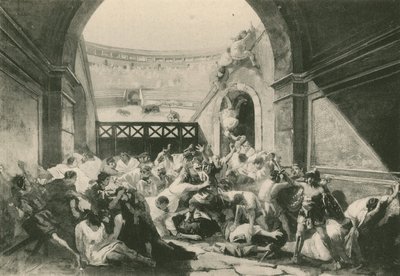 The Quarrel Between Pompeians and Nucerines by Italian School