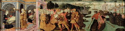 The Return of Ulysses, cassone panel, Sienese by Italian School