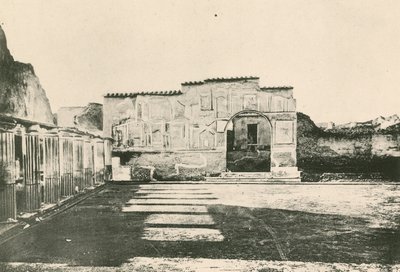 The Stabian Baths - The Courtyard of the Stuccoes as it is by Italian School