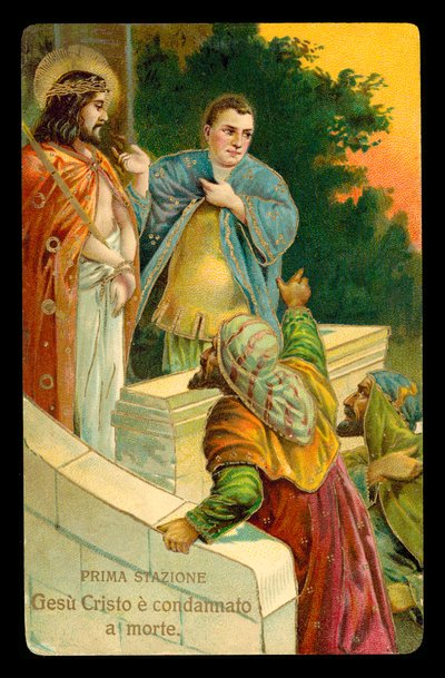 The Stations of the Cross (from a set of 14) by Italian School