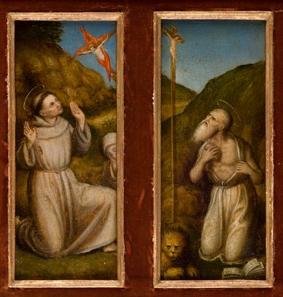 The Stigmatisation of Saints Francis and Jerome (c.1480) by Italian School