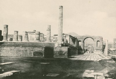 The Temple of Jove and the Arch of Nero as they are by Italian School