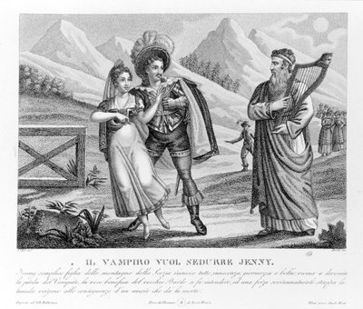 The Vampire Seduces Jenny, illustration from 