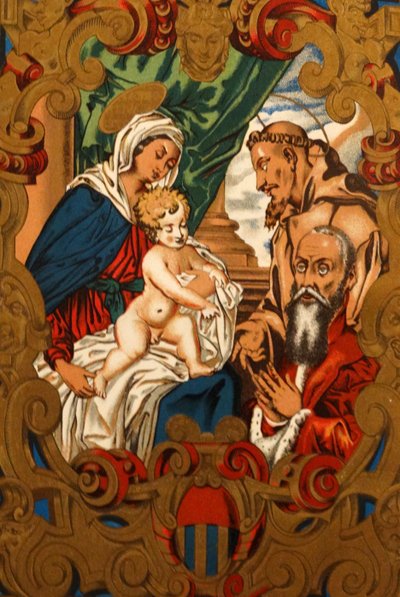 The Venetian Diploma of Semitecolo depicting the Virgin and Child by Italian School