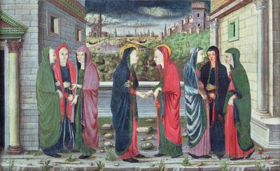 The Visitation (compartment of a predella), Veneto, c.1480 by Italian School