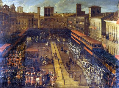 The Buckwheat Joute in Piazza Navona (Rome) on 25/02/1634 by Italian School