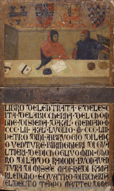 The Chamberlain and a Writer in Their Office by Italian School