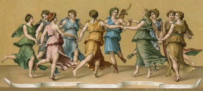 The Dance of Apollo with the Muses by Italian School