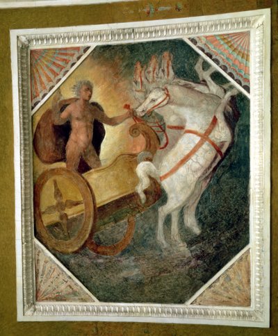 The hall on the level of the Nymphaeum (detail) by Italian School