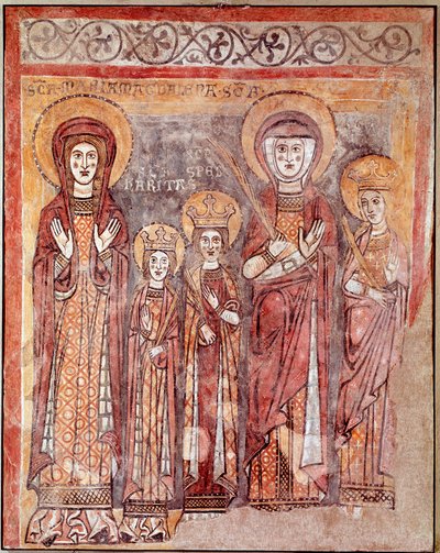 Theological Virtues: Faith, Charity and Hope by Italian School