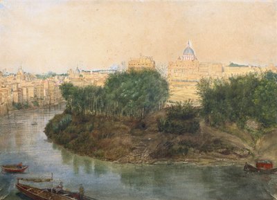 Tiber Island by Italian School
