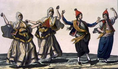 Two female and two male dancers, plate 62 from Part III, Volume I of 