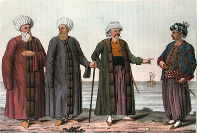 Uniforms of the Ottoman Navy, engraved by V. Raineri by Italian School