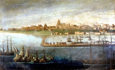 Unification of Italy: Expedition of the Thousand led by Giuseppe Garibaldi. The Landing in Marsala, Sicily. Anonymous painting. Milan Museo del Risorgimento by Italian School